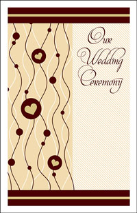 Wedding Program Cover Template 14C - Graphic 10